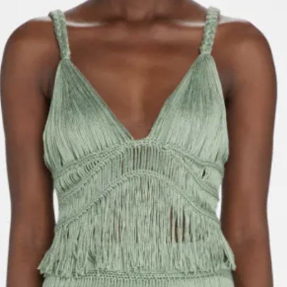 Claudette Fringe-Trim Macramé